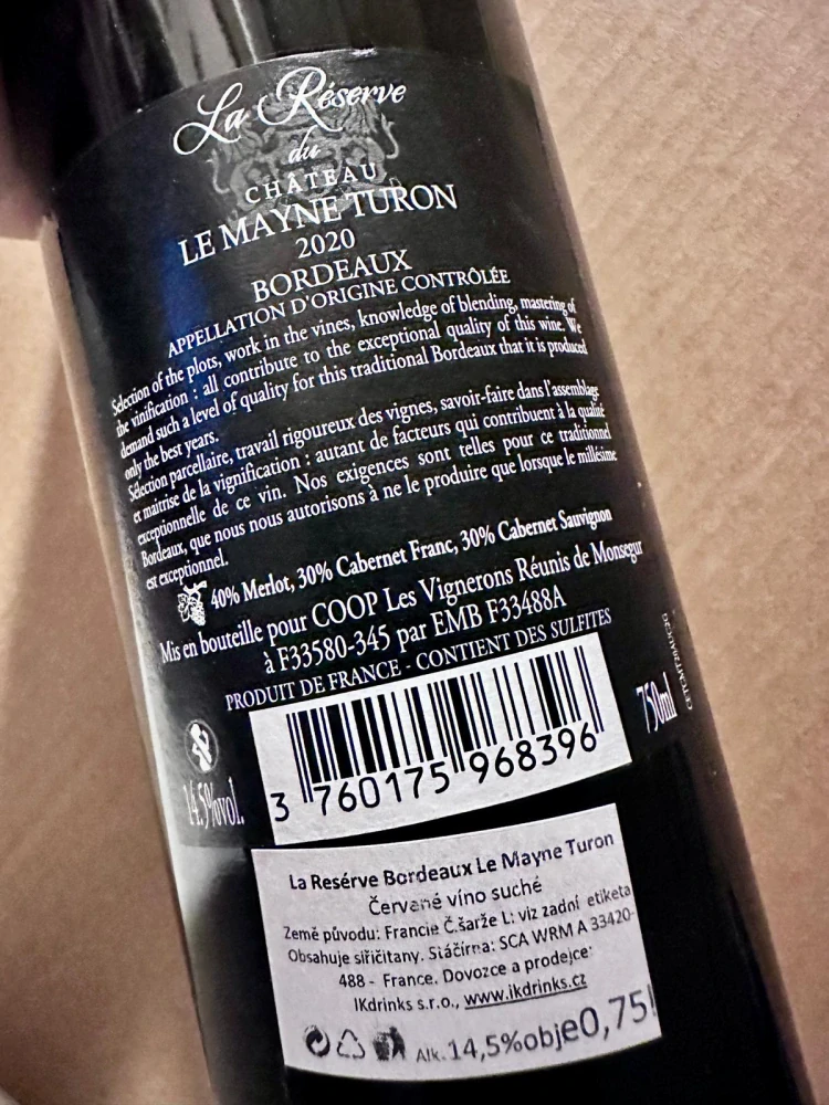 LA RESERVE BORDEAUX 