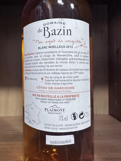 BLANC MOELLEUX 2013