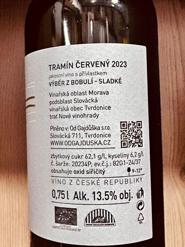 TRAMÍN ČERVENÝ