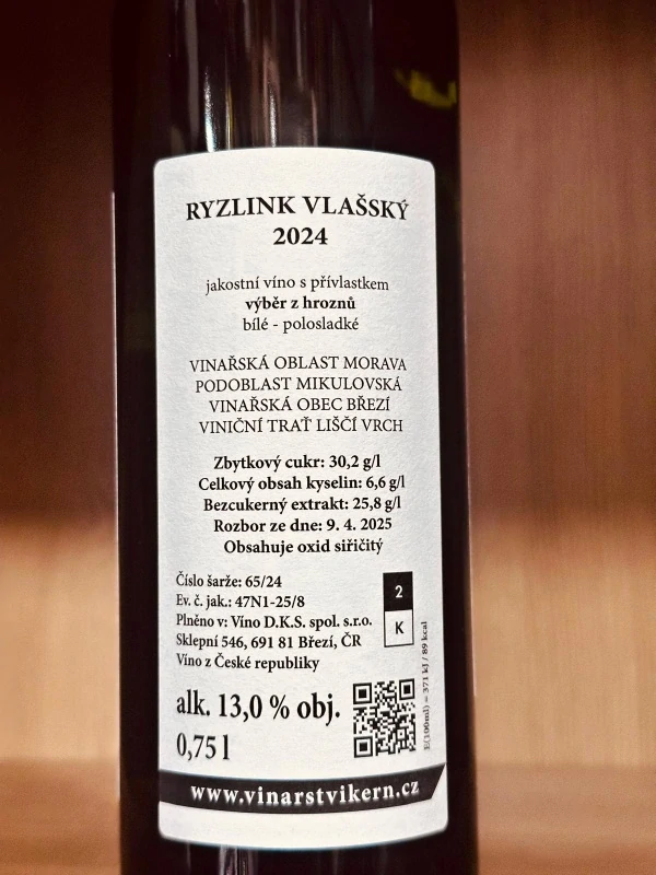 RYZLINK VLAŠSKÝ