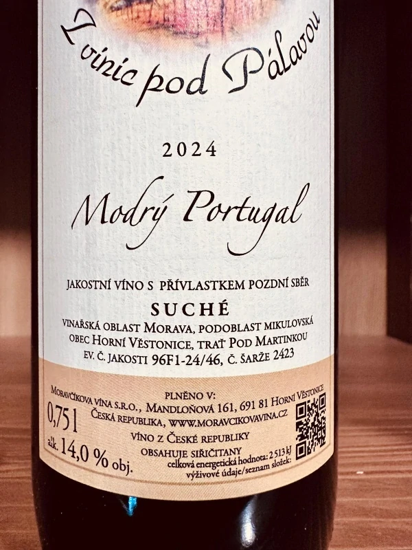 MODRÝ PORTUGAL 