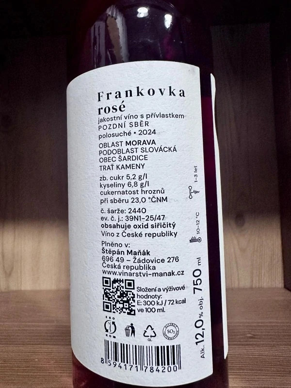 FRANKOVKA ROSÉ 