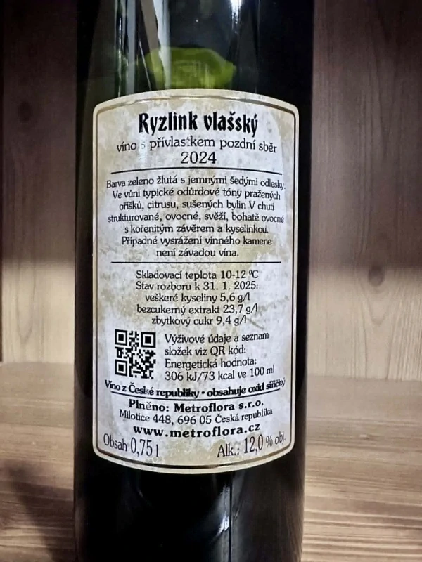 RYZLINK VLAŠSKÝ 